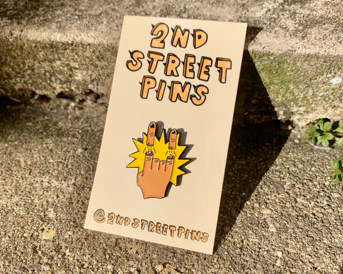 Exploding Hand Enamel Pin