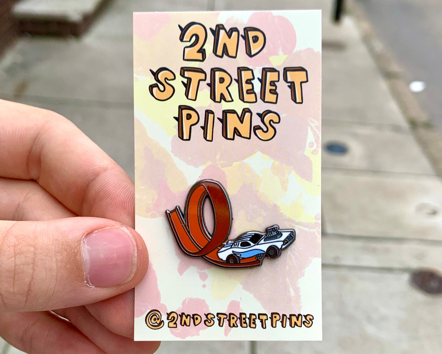 Car Loop Enamel Pin