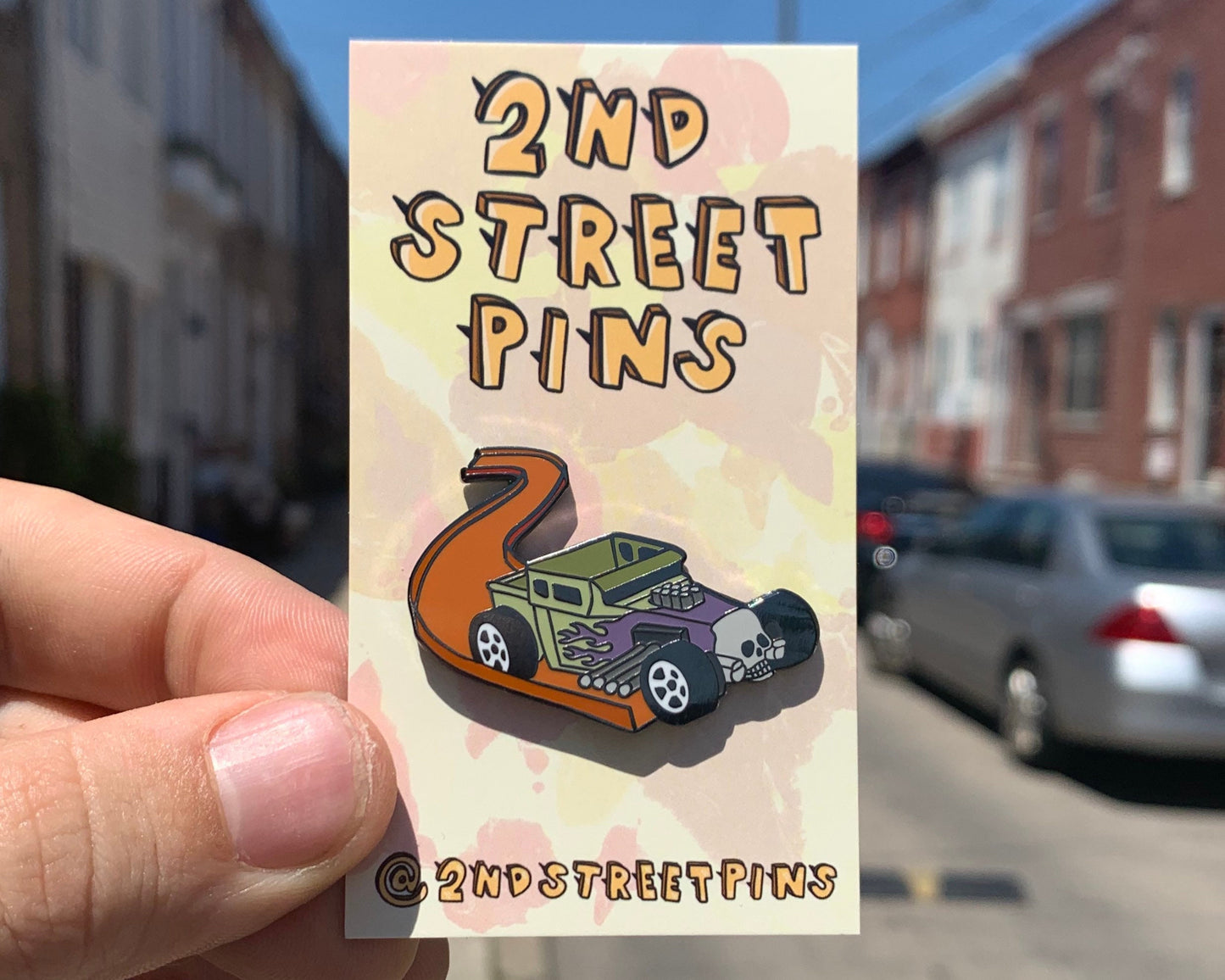 Bone Shaker Car Pin