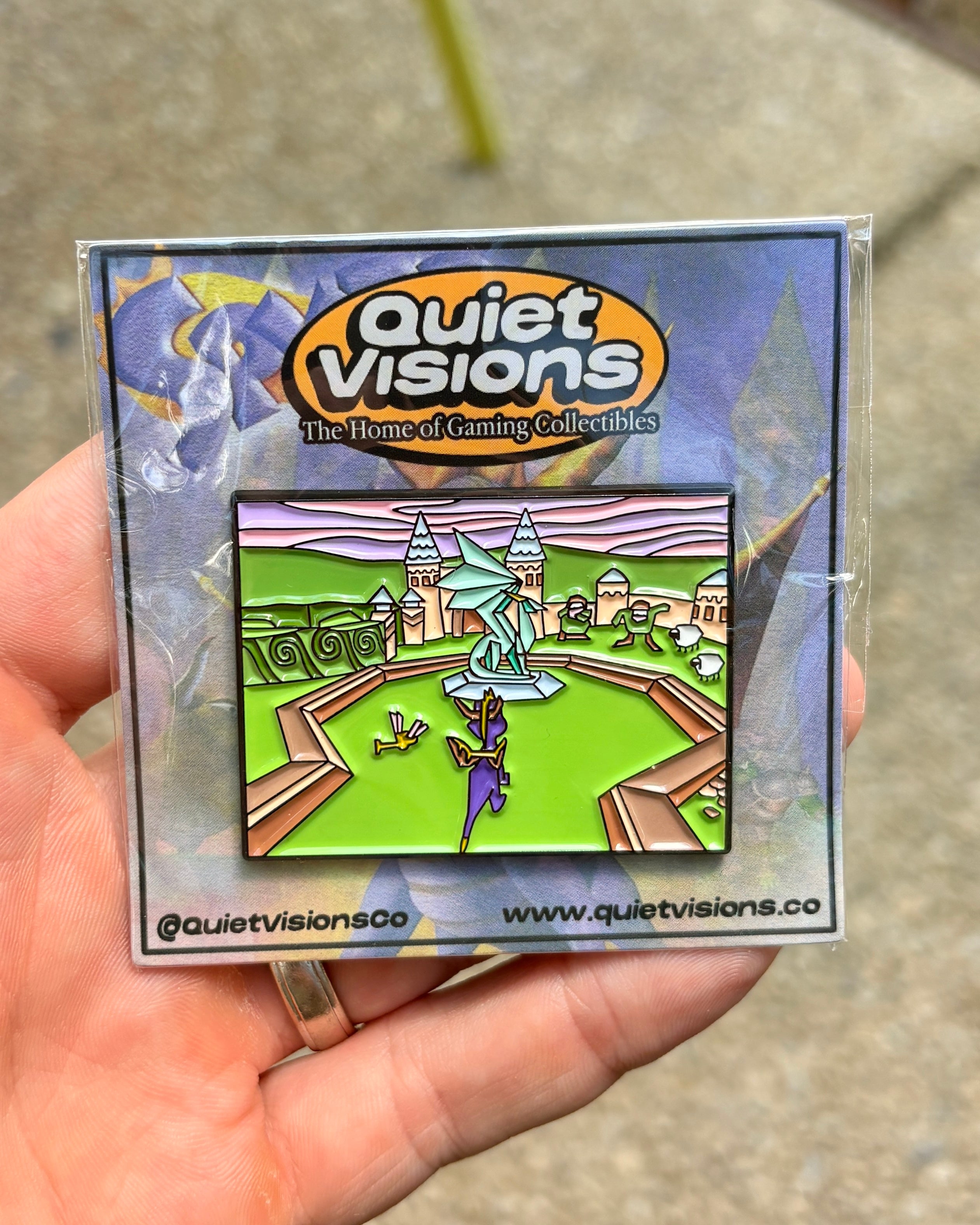 PS1 Purple Dragon - Enamel Pin