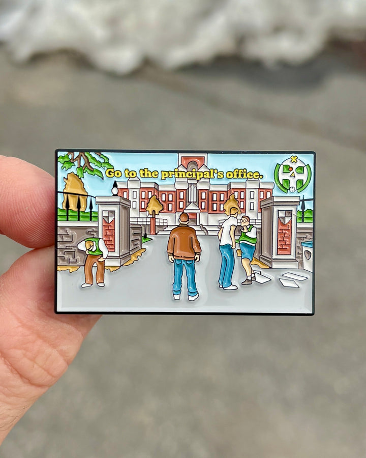 Bully Bullworth Academy Enamel Pin - Held in Hand