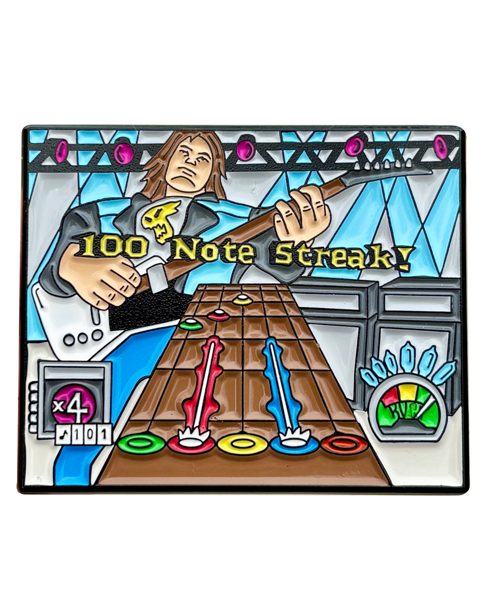 Guitar Hero 100 Note Streak Enamel Pin