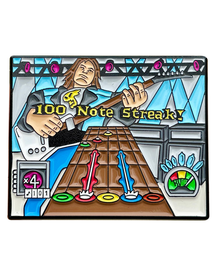 Guitar Hero 100 Note Streak Enamel Pin