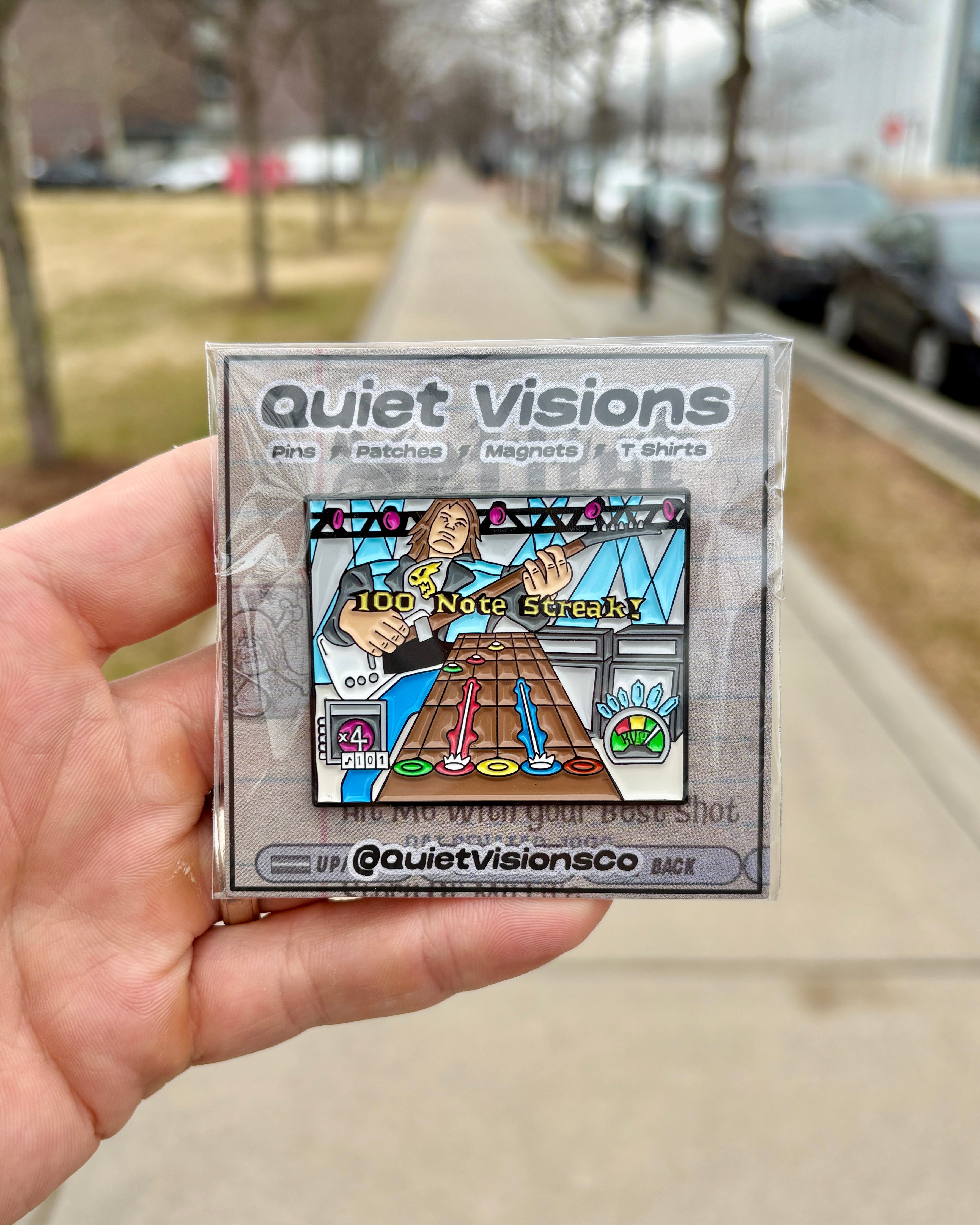 Guitar Hero Enamel Pin - Packaged