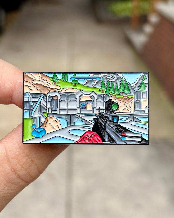Halo Reach Forge World Enamel Pin - Held in Hand