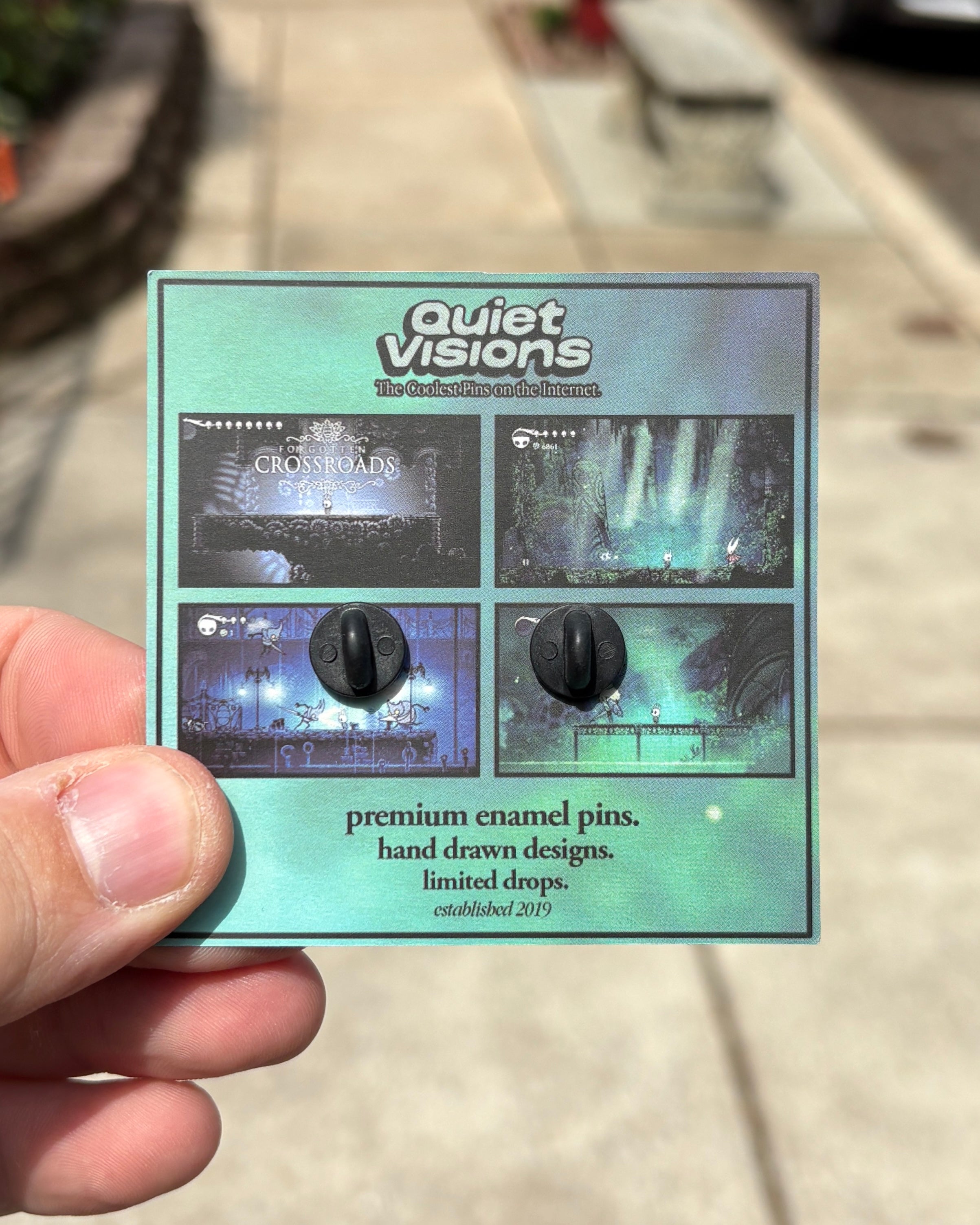 Hollow Knight Enamel Pin - Back