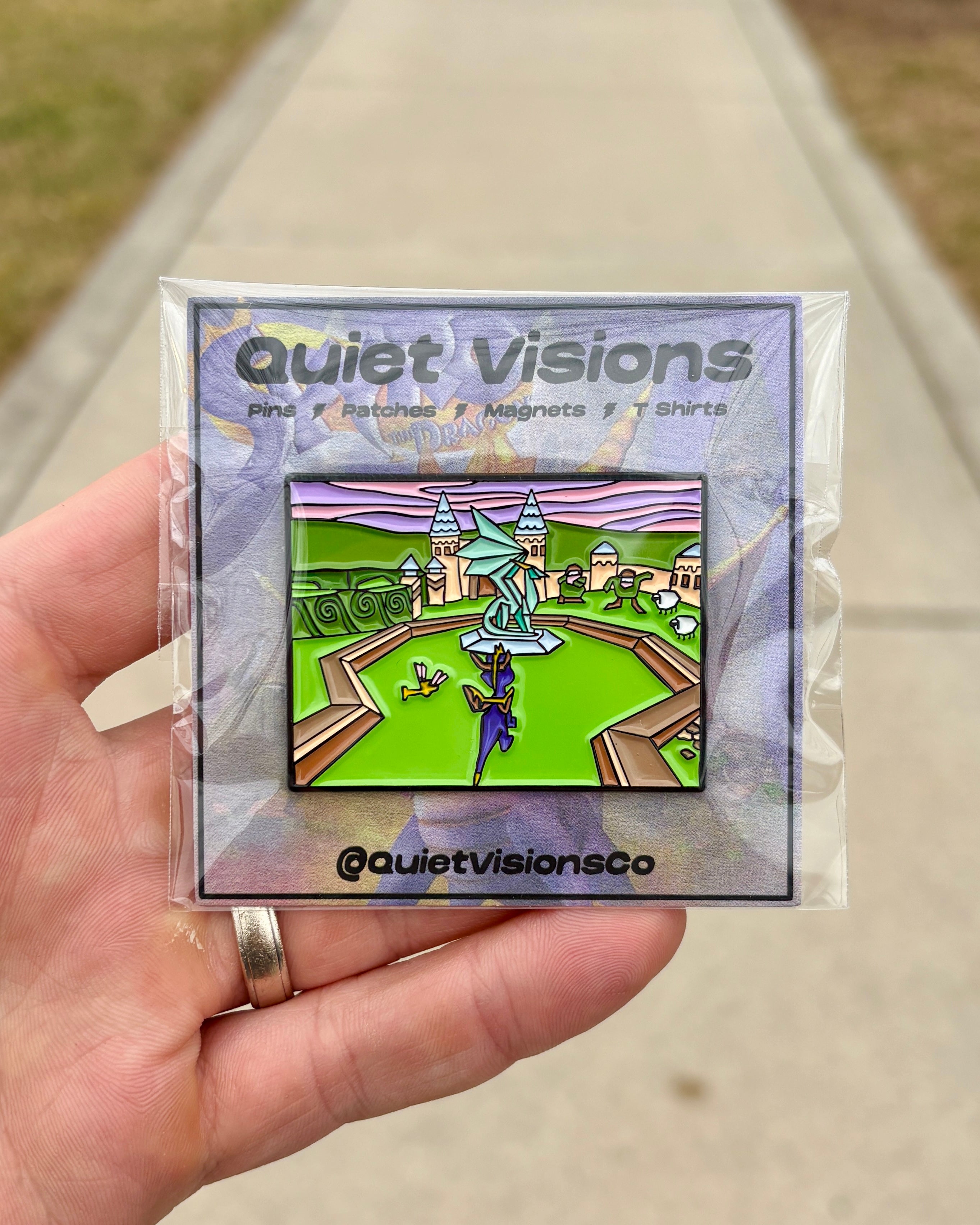 PS1 Purple Dragon - Enamel Pin