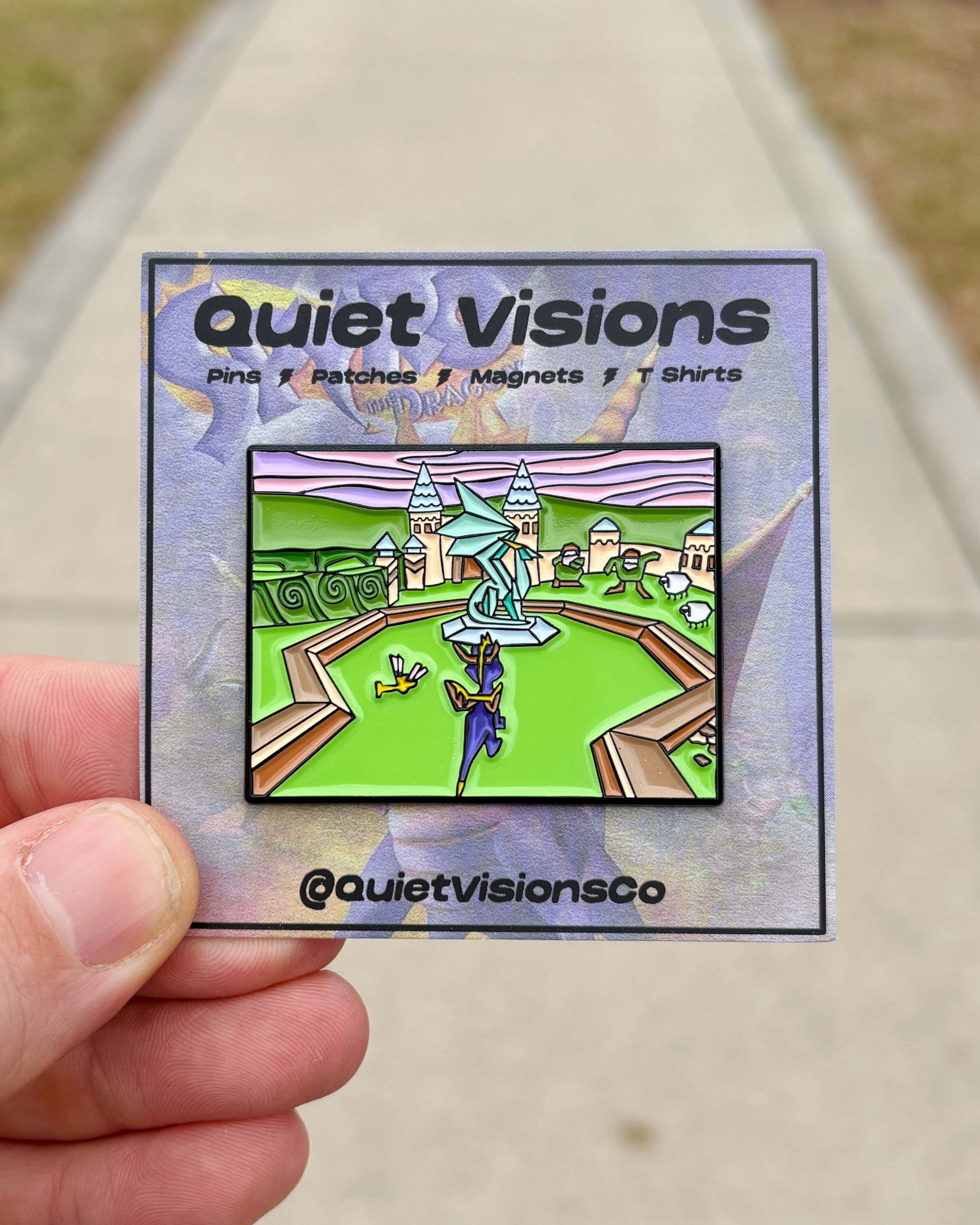 PS1 Purple Dragon - Enamel Pin