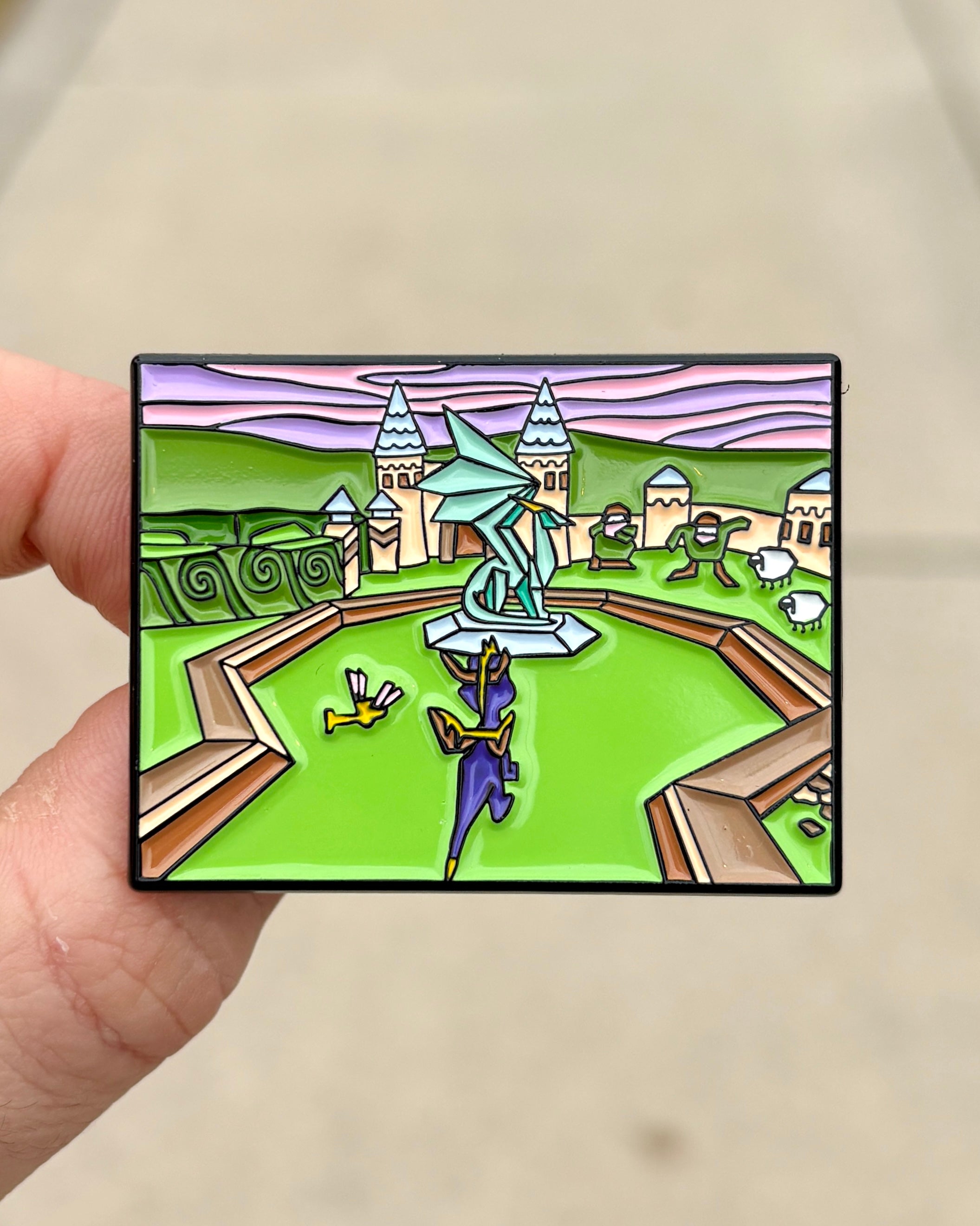 PS1 Purple Dragon - Enamel Pin