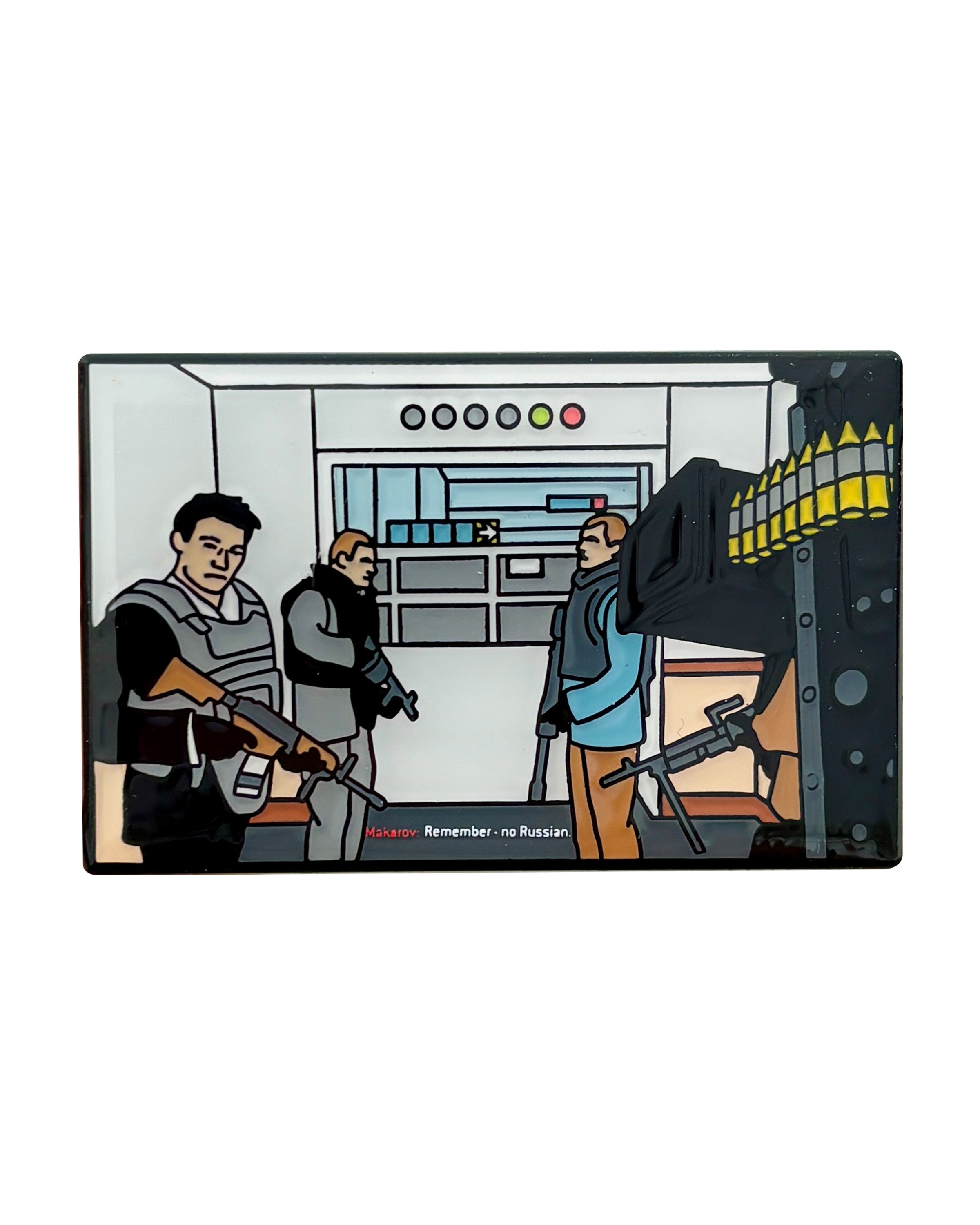 Modern Warfare 2 No Russian Enamel Pin