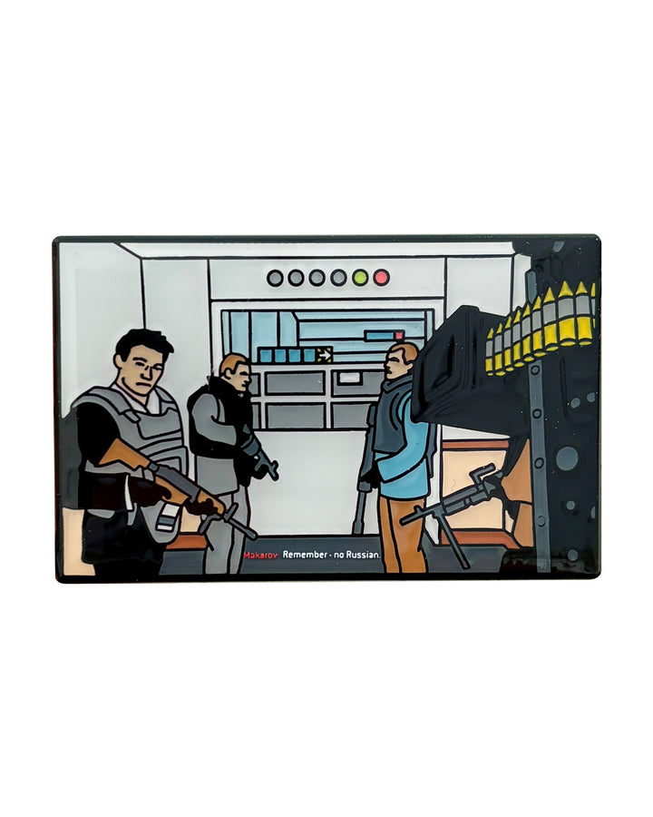 Modern Warfare 2 No Russian Enamel Pin
