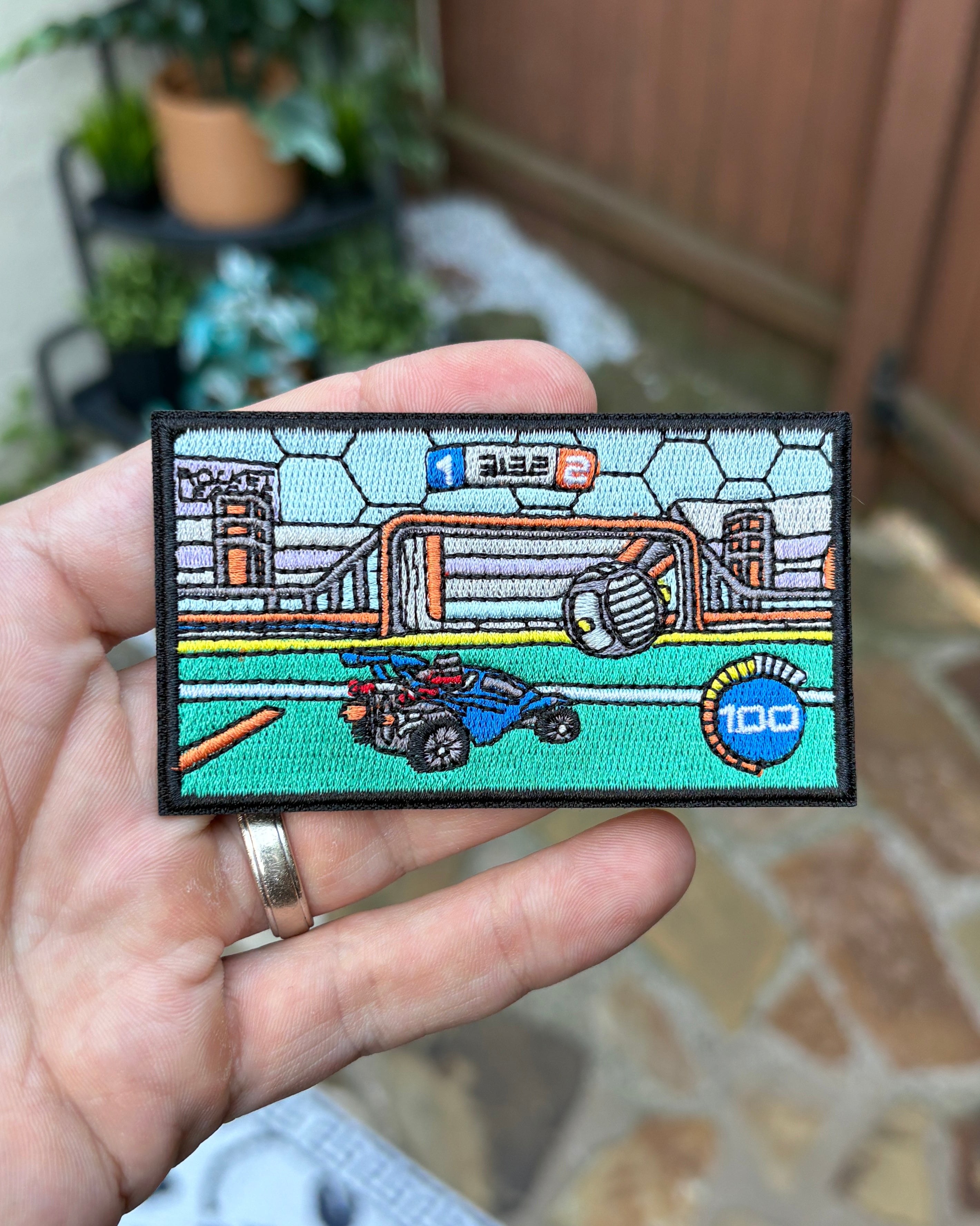 Rocket League Embroidered Patch - Full View