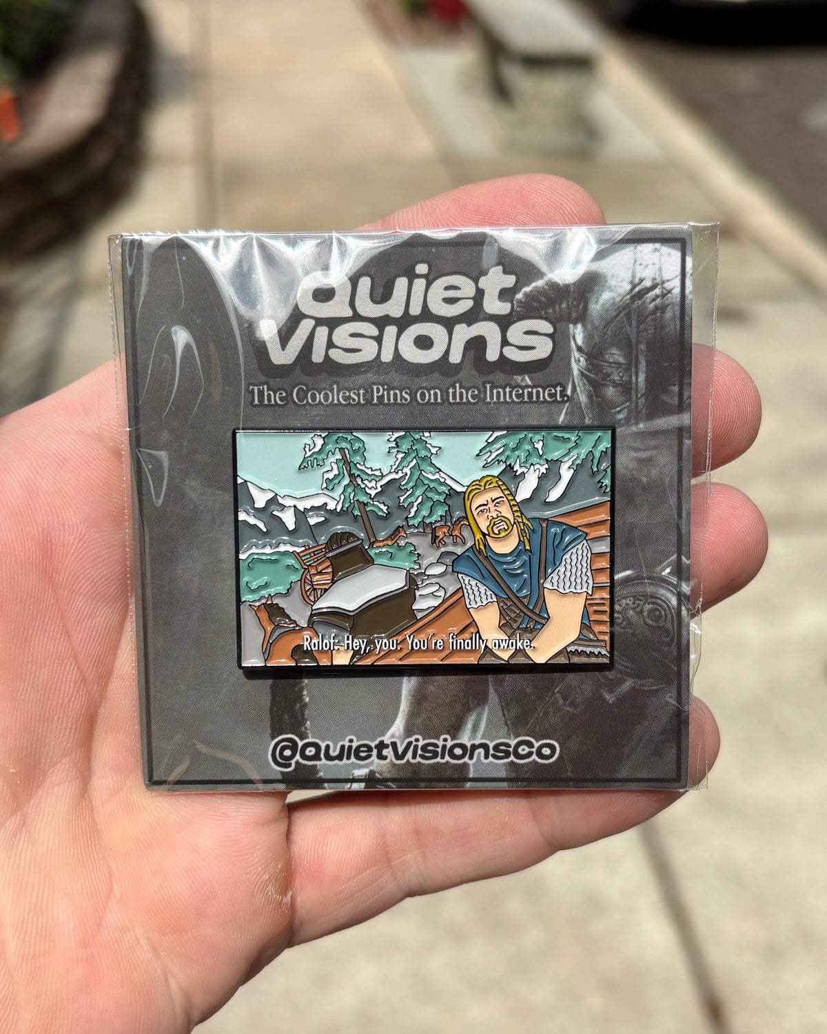 Skyrim Enamel Pin - Wrapped