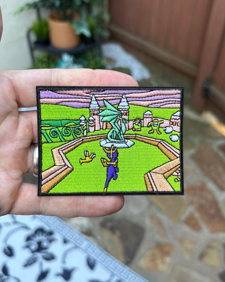 Spyro Embroidered Patch - Full View
