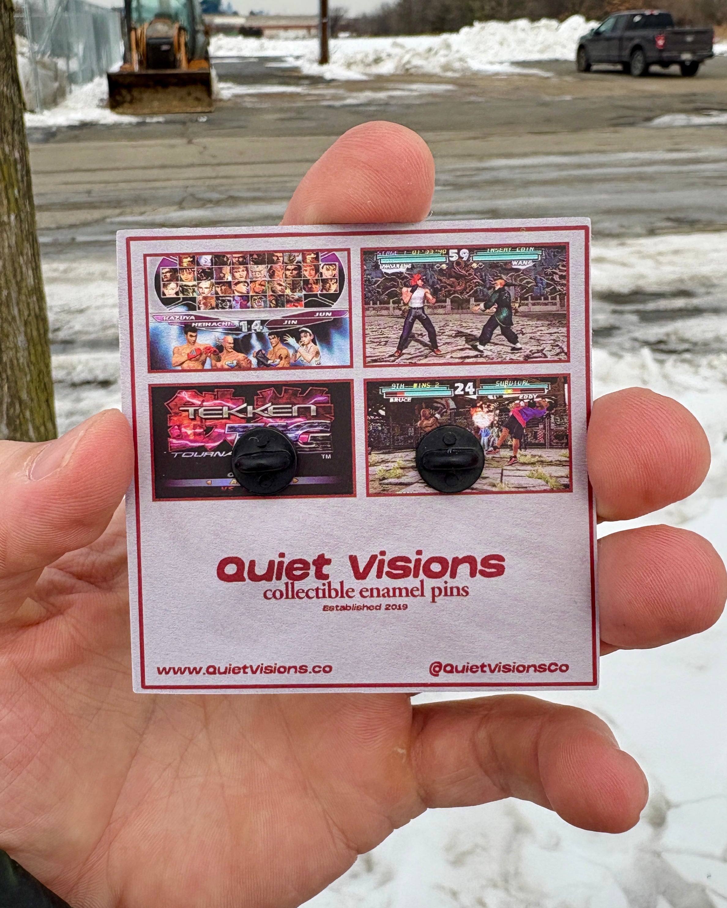 Tekken Tag Tournament Enamel Pin - Back