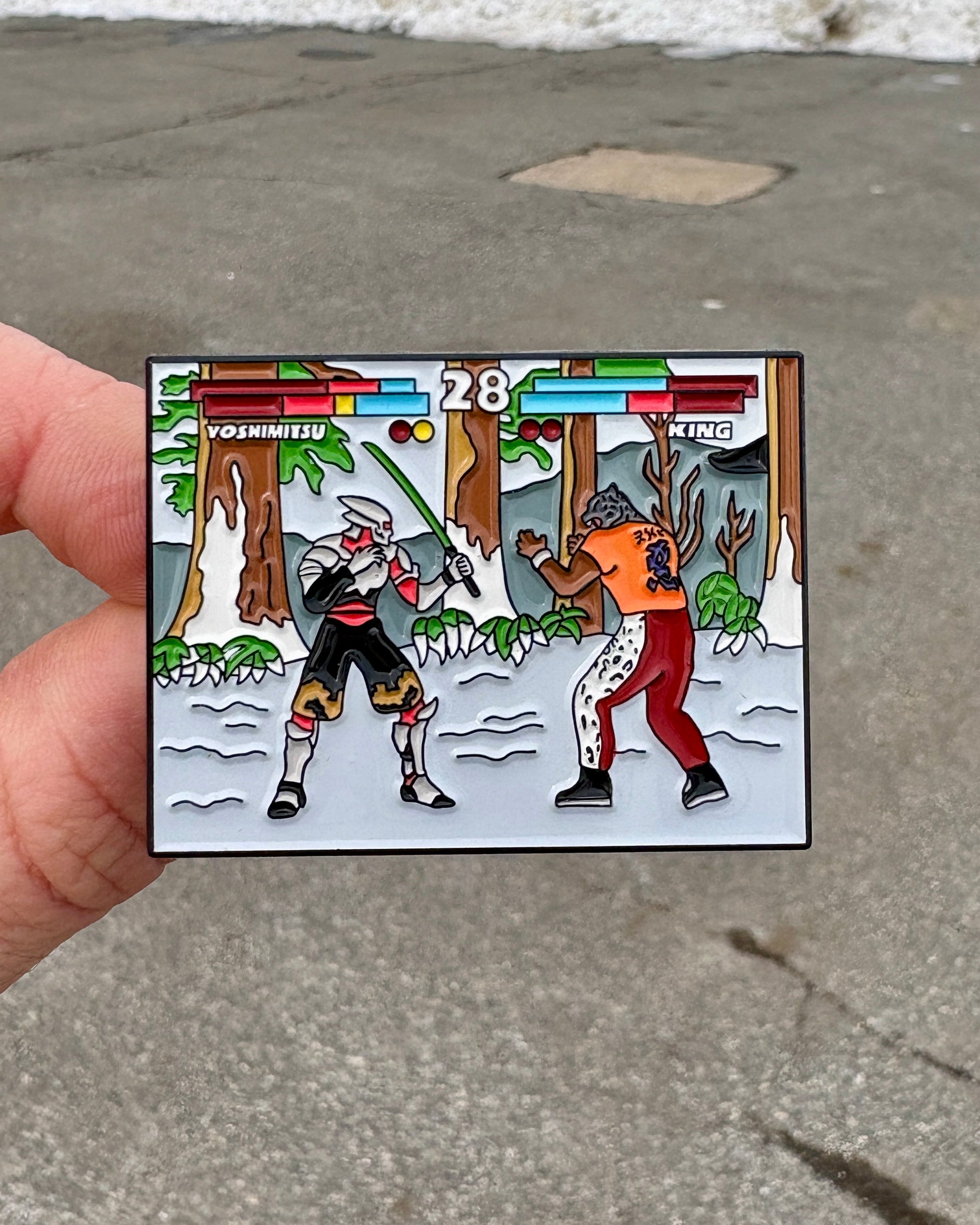 Tekken Tag Tournament Enamel Pin - Front