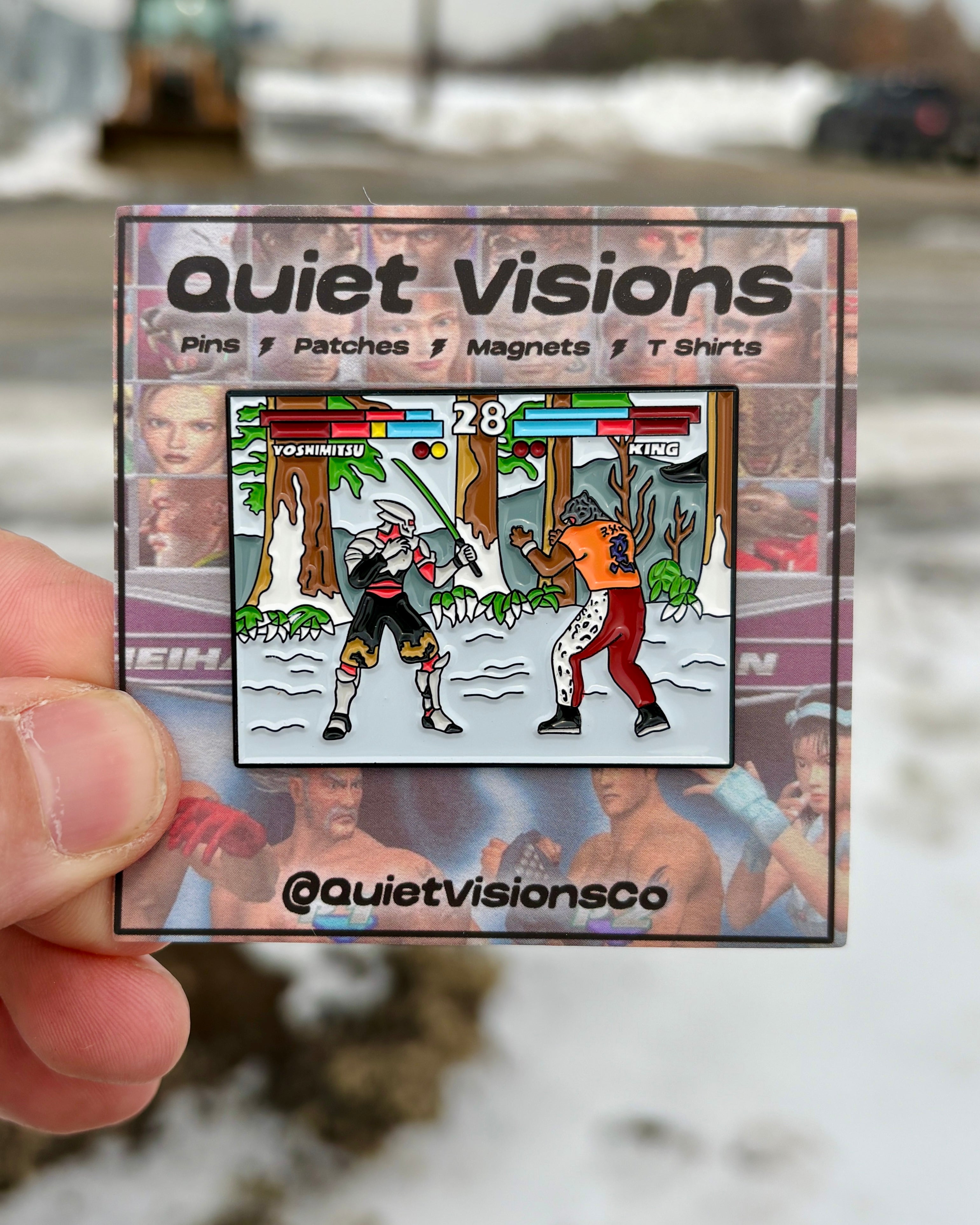 Tekken Tag Tournament Enamel Pin - On Card
