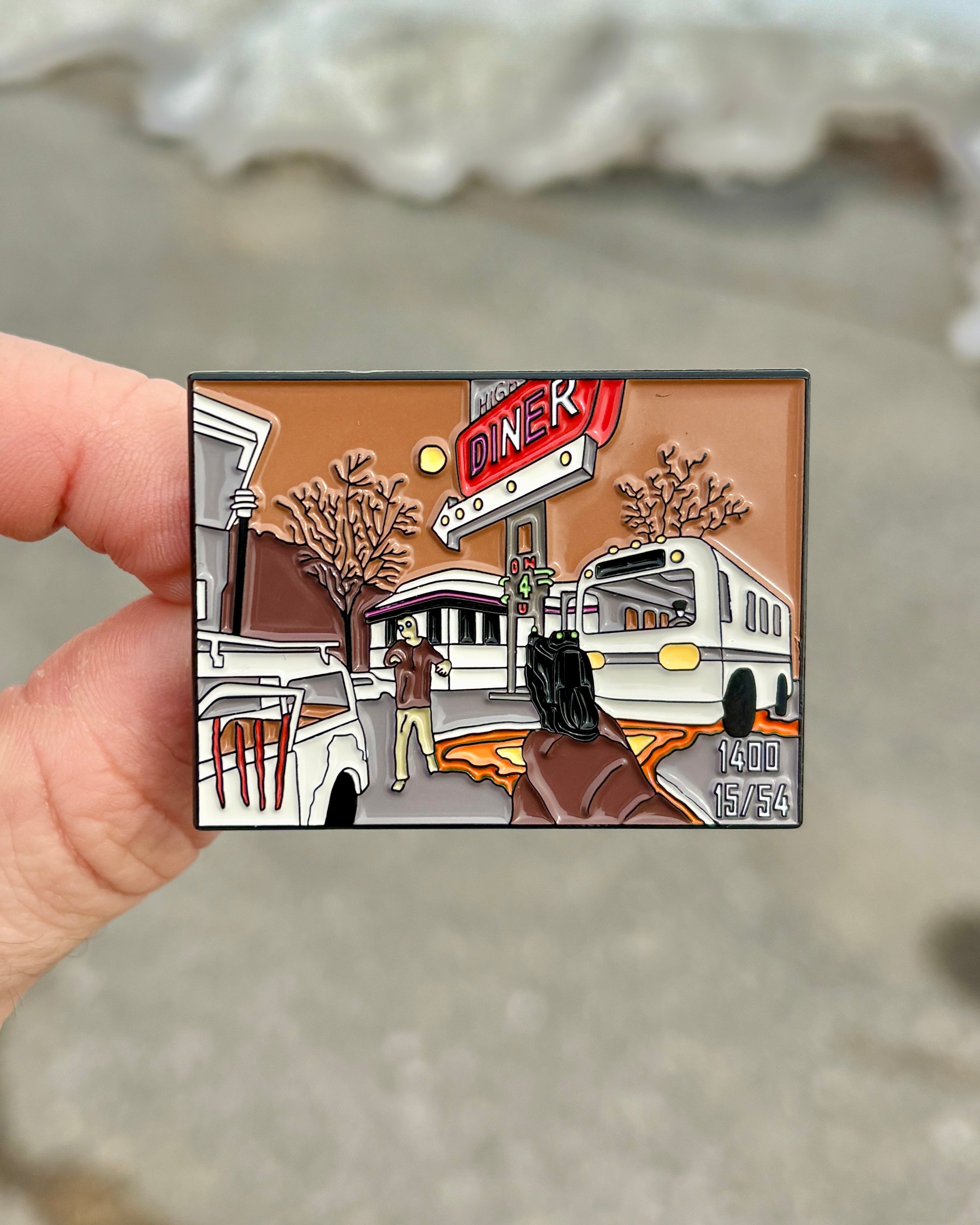 Tranzit - Call Of Duty - Enamel Pin Front In Hand