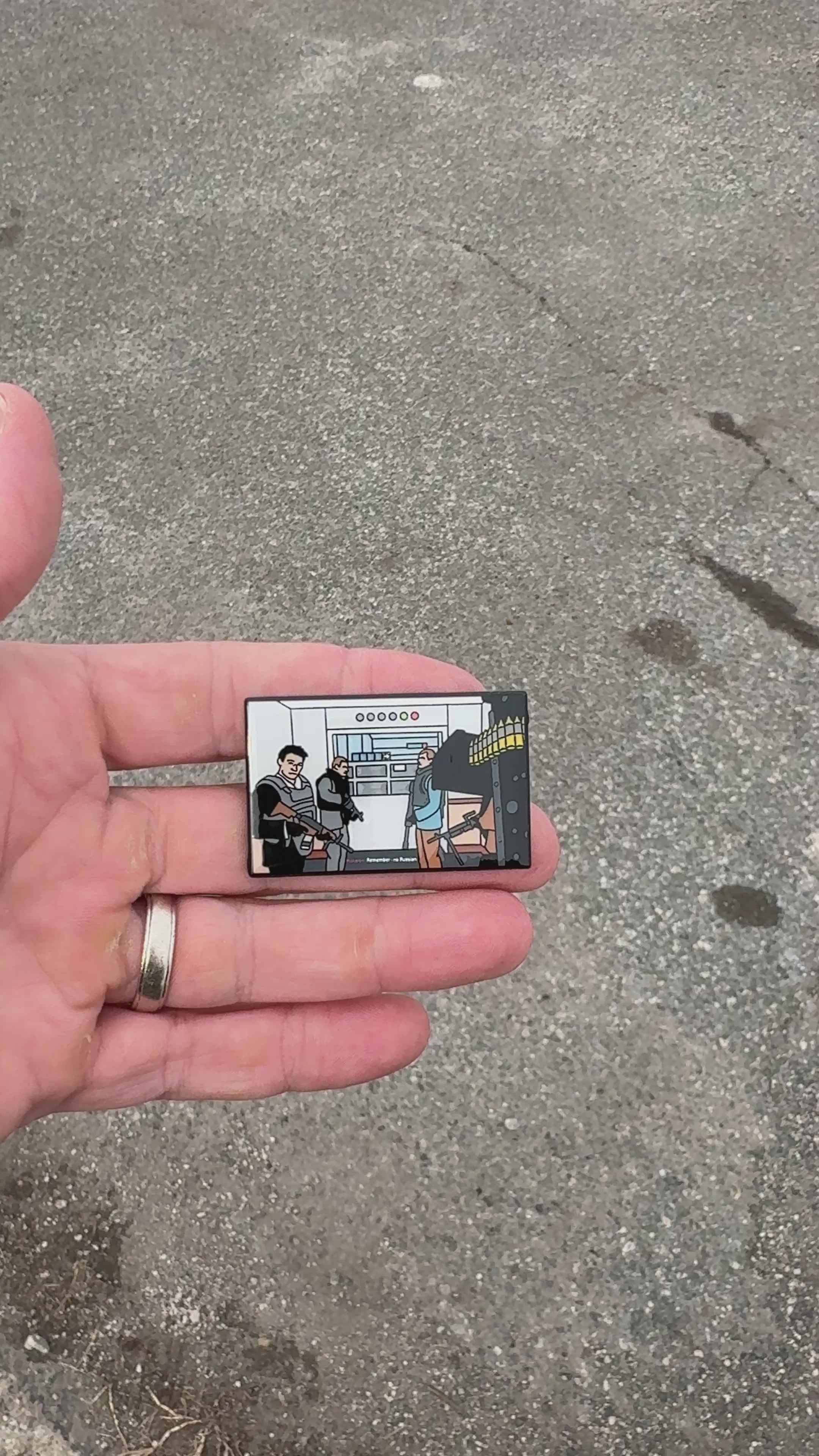 Modern Warfare 2 No Russian Enamel Pin - Video