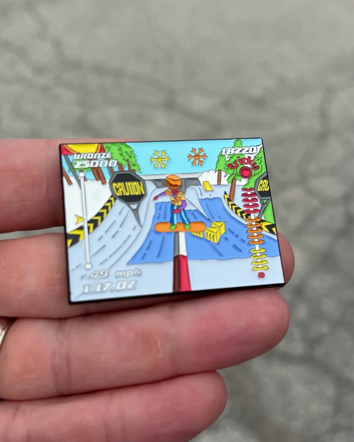SSX Tricky Enamel Pin - Video