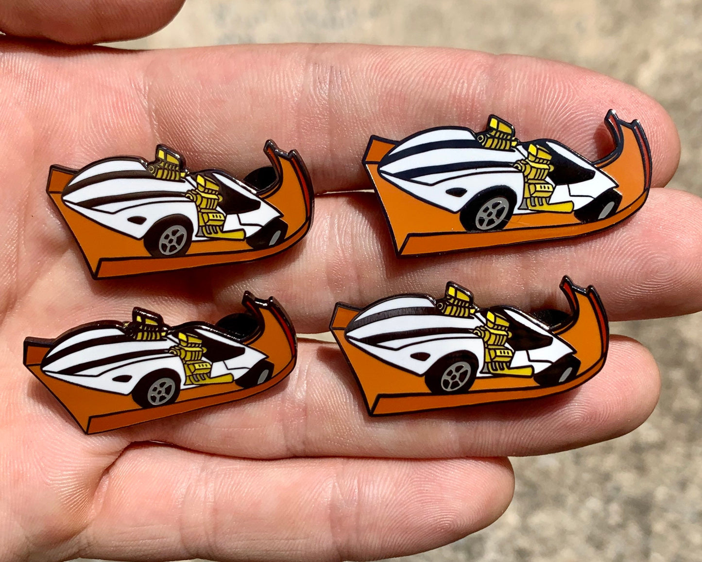 Twin Mill Car Enamel Pin