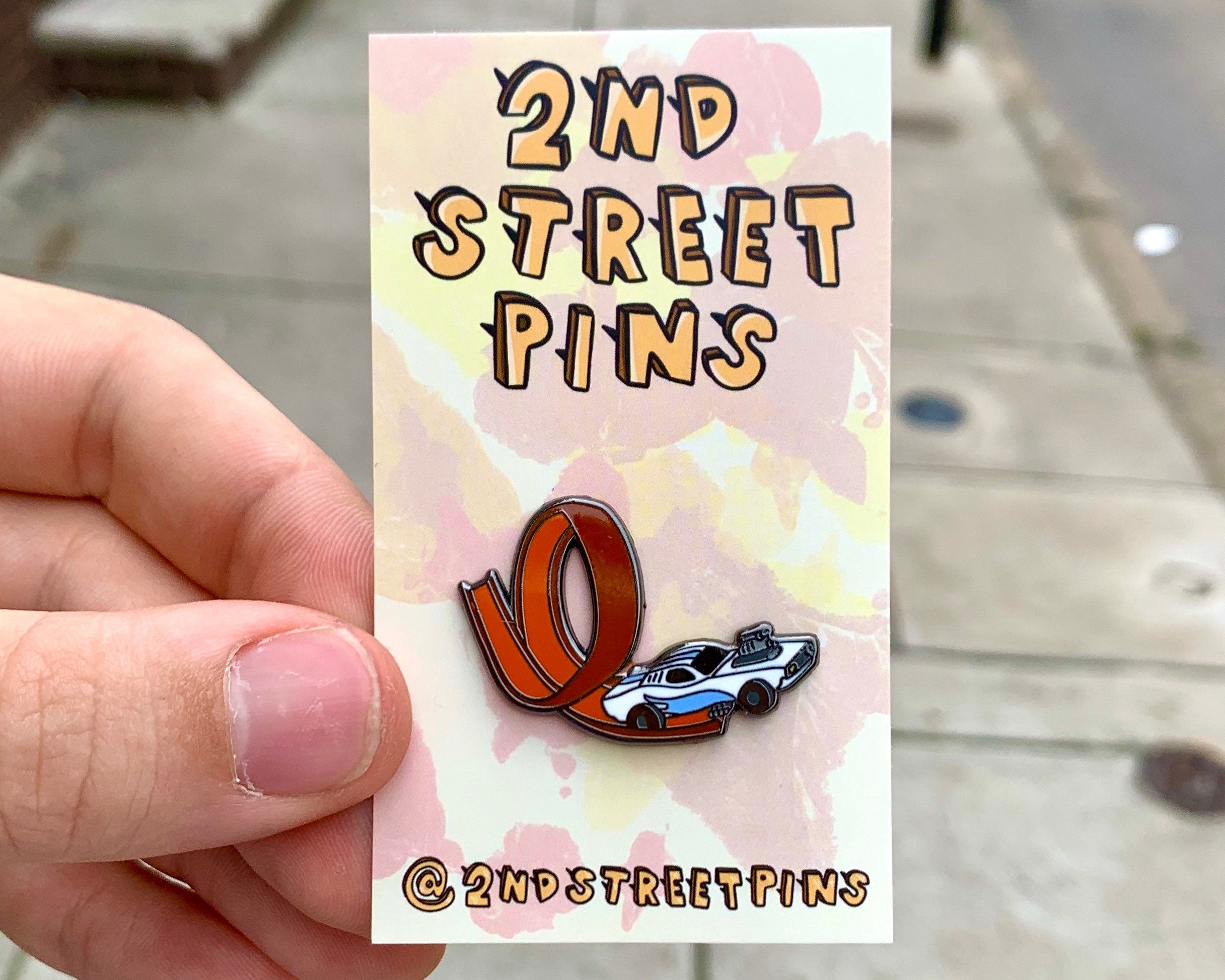 Car Loop Enamel Pin