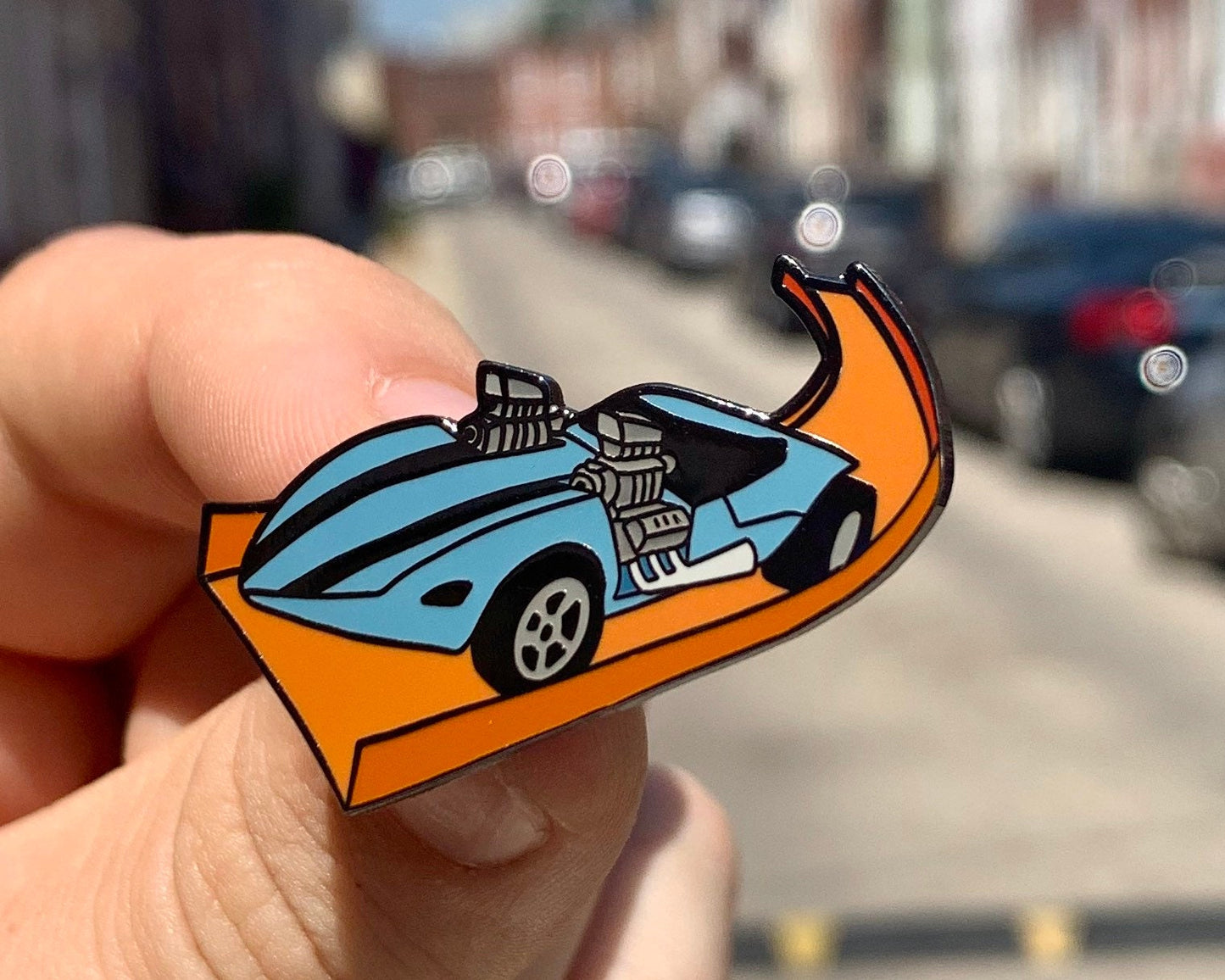 Twin Mill Car Enamel Pin