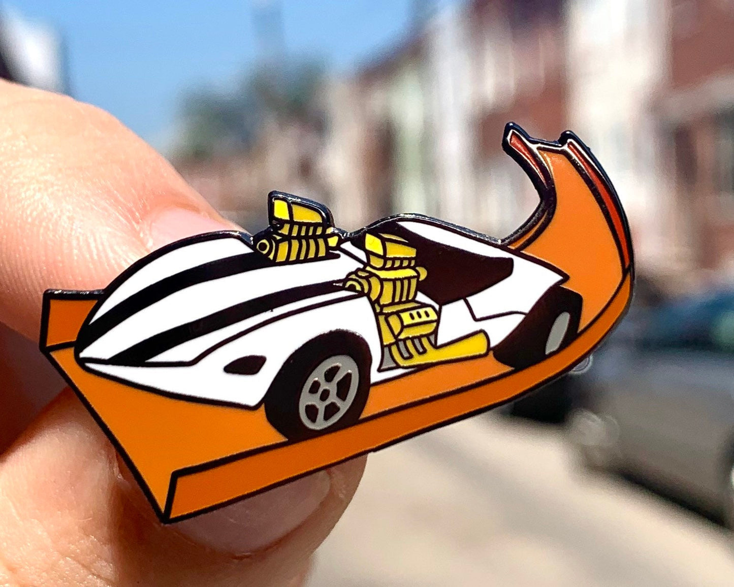 Twin Mill Car Enamel Pin