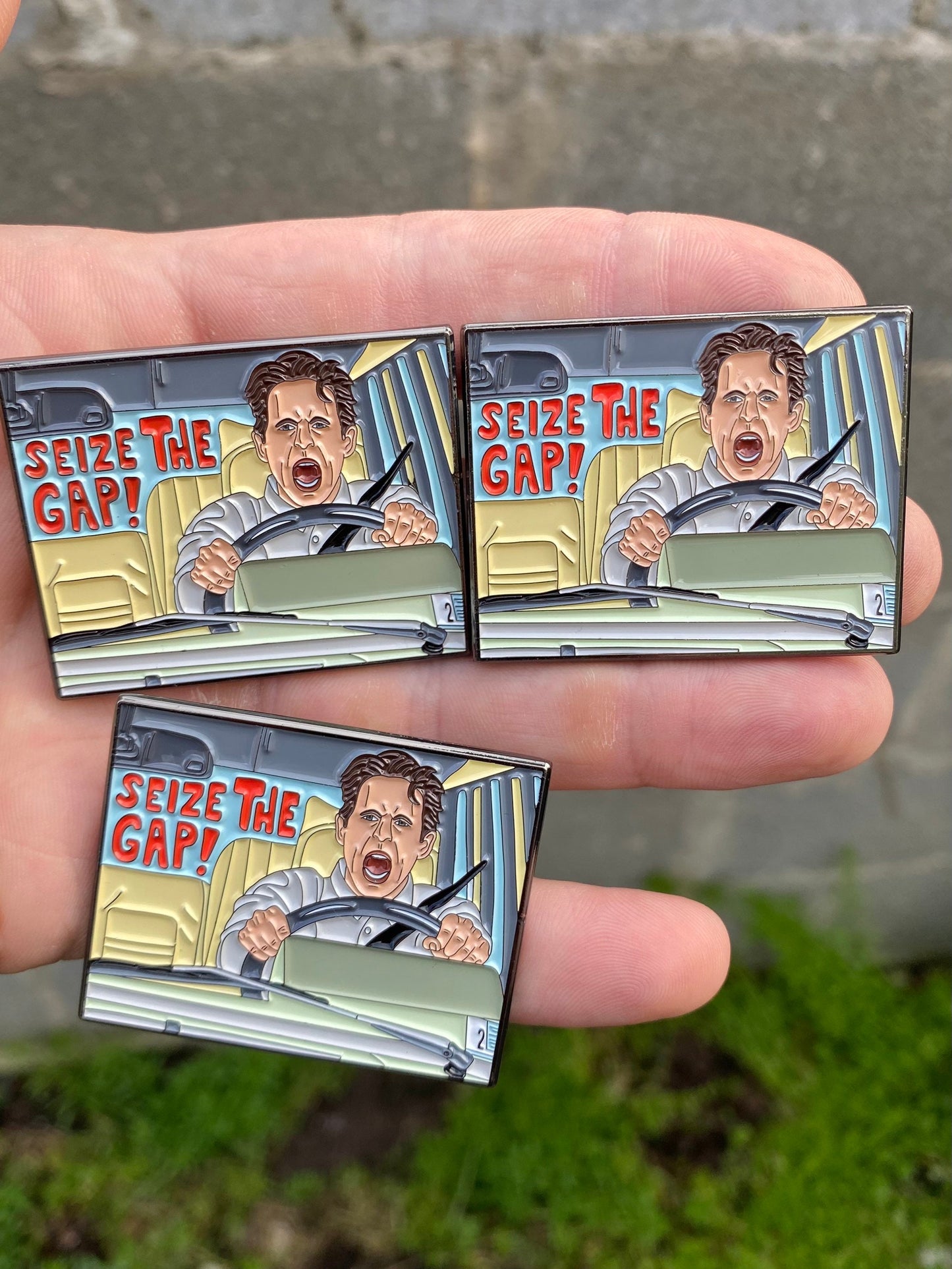 Dennis - Seize the Gap! - Enamel Pin