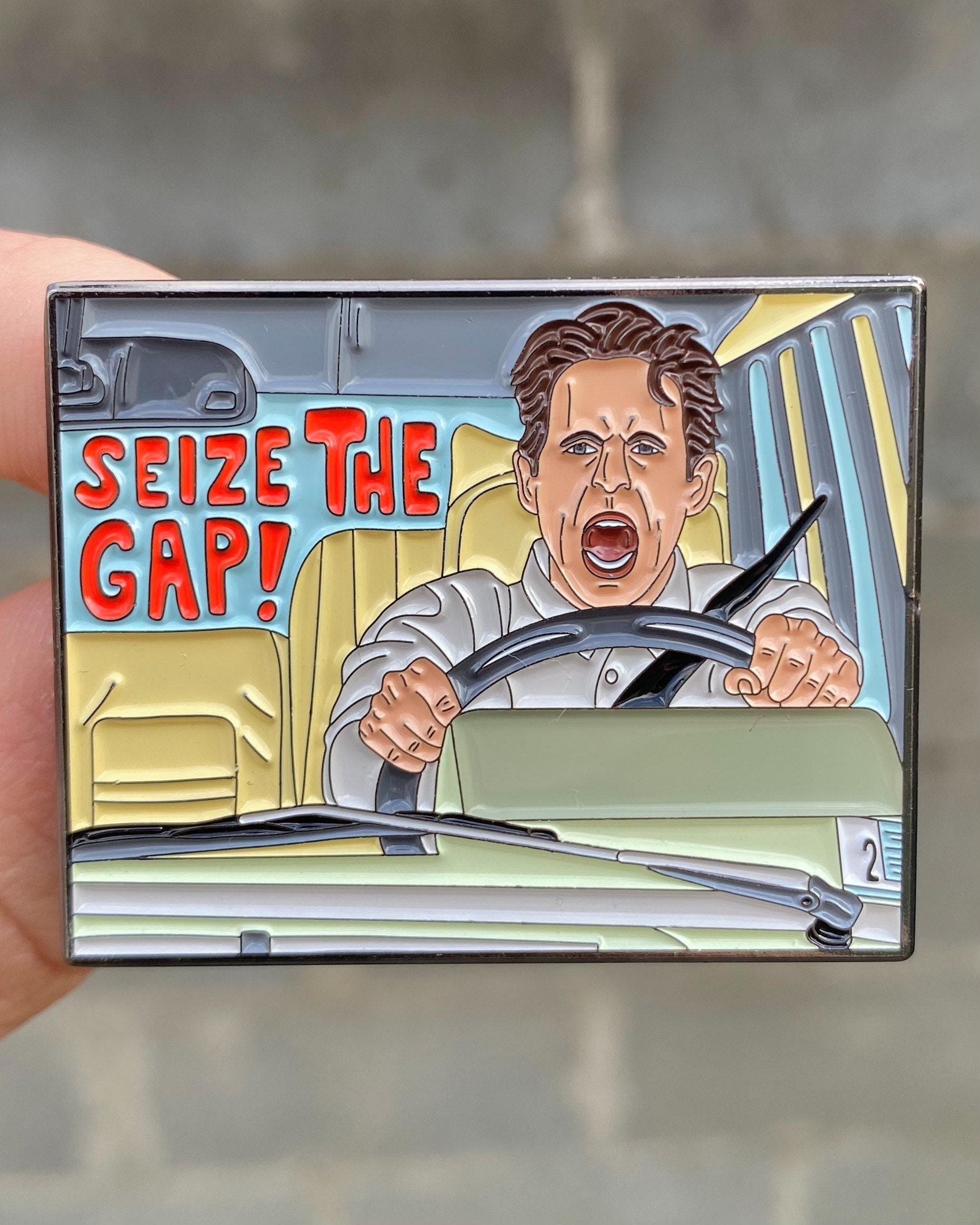 Dennis - Seize the Gap! - Enamel Pin