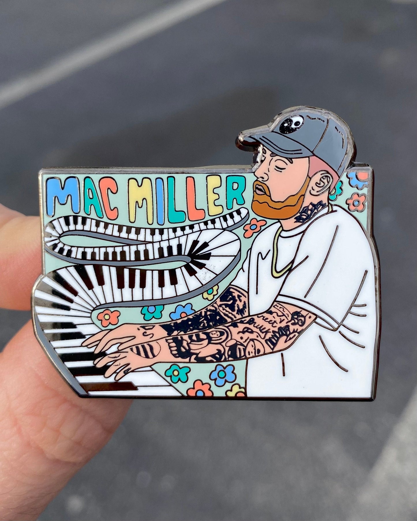 Mac Miller - Piano - Enamel Pin