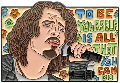 Chris Cornell enamel pin