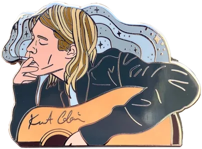 Kurt Cobain V2 enamel pin