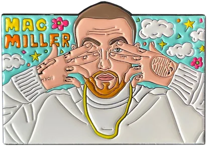 Mac Miller Don't Trip enamel pin