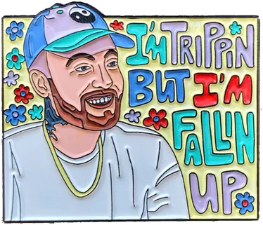 Mac Miller Fallin' Up enamel pin