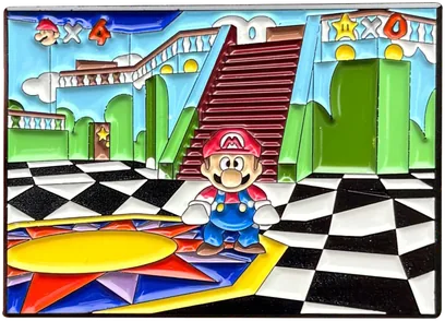 Super Mario 64 It's-a Me! enamel pin