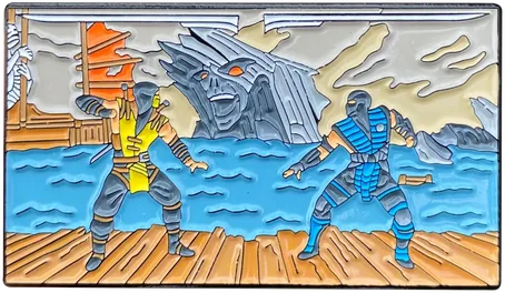 Mortal Kombat Fatality enamel pin