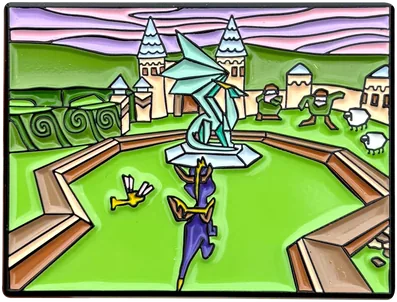 Spyro the Dragon enamel pin