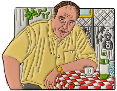 The Sopranos Tony Soprano enamel pin
